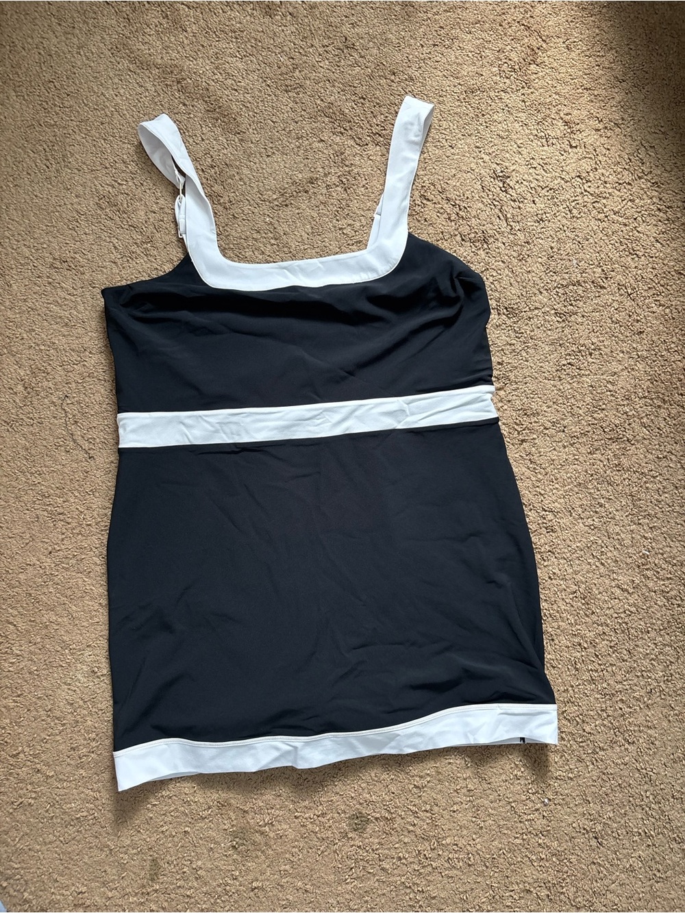 Abercrombie & Fitch Black Mini Dress with White Trim